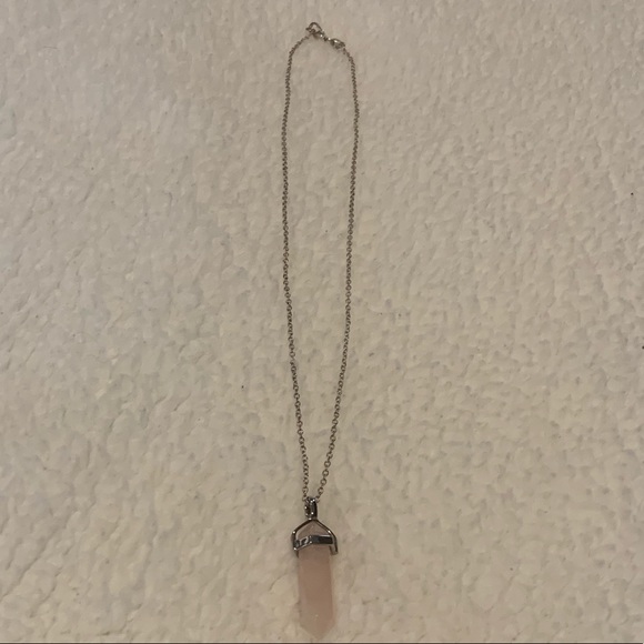 [LIKE 🆕] Pink Crystal Necklace - Picture 2 of 2